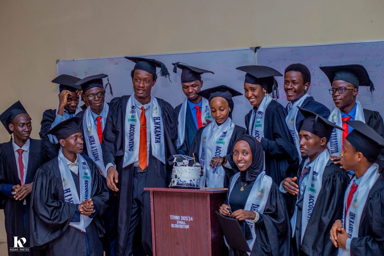 Accounting graduates celebrate at their departmental send-off